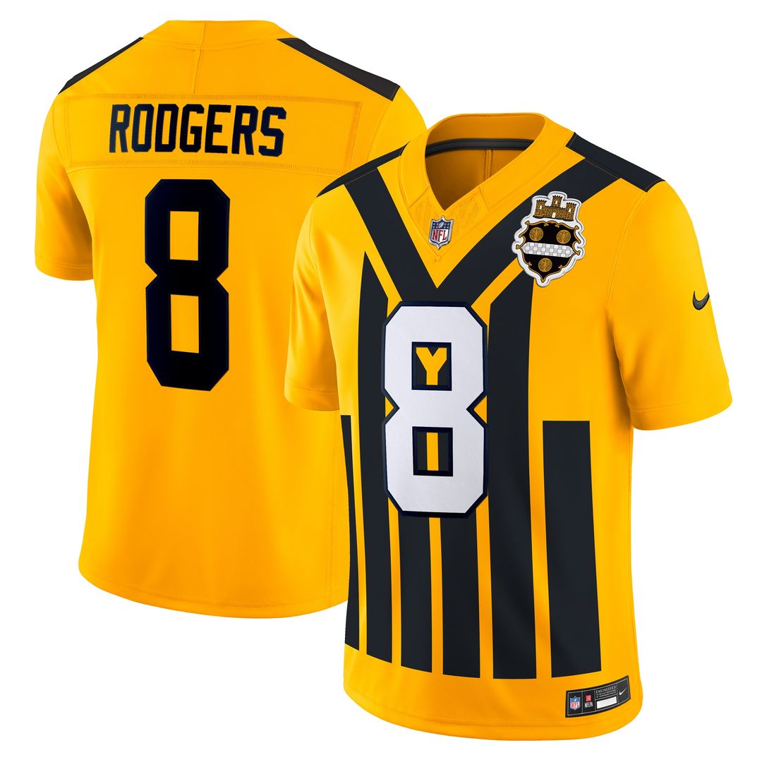 Aaron Rodgers Pittsburgh Steelers Nike Team Vapor F.U.S.E. Limited Jersey - Black Official NFL Team Apparel Football Fan Gear