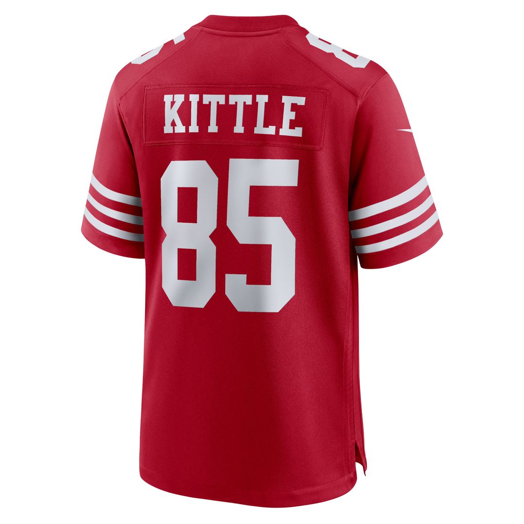 George Kittle San Francisco 49ers Nike Team Game Jersey - Scarlet Official NFL Team Apparel Football Fan Gear