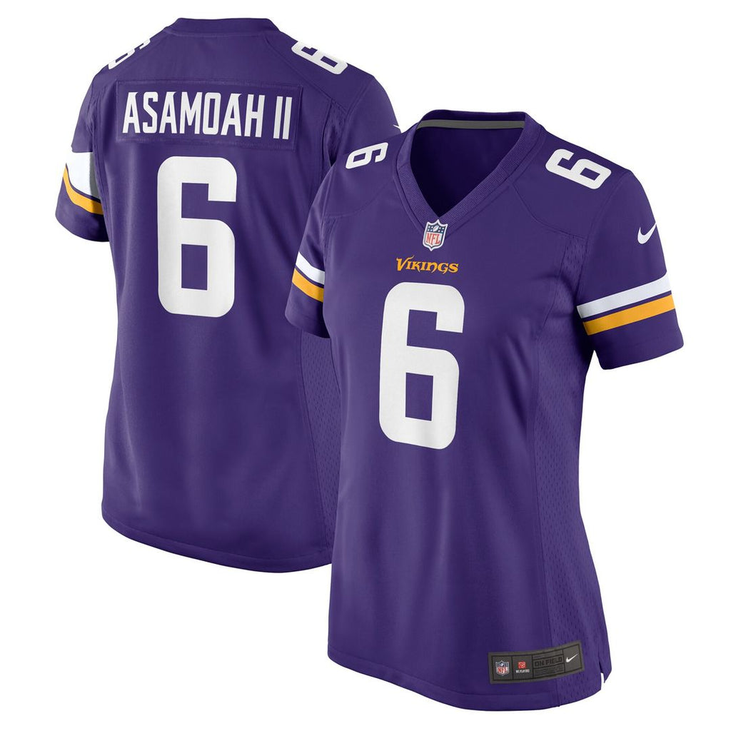 Brian Asamoah II Minnesota Vikings Nike Women's Game Jersey - Purple Official NFL Team Apparel Football Fan Gear