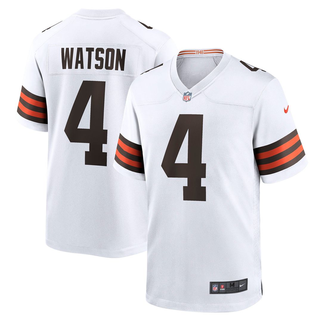 Deshaun Watson Cleveland Browns Nike Game Jersey - White Official NFL Team Apparel Football Fan Gear