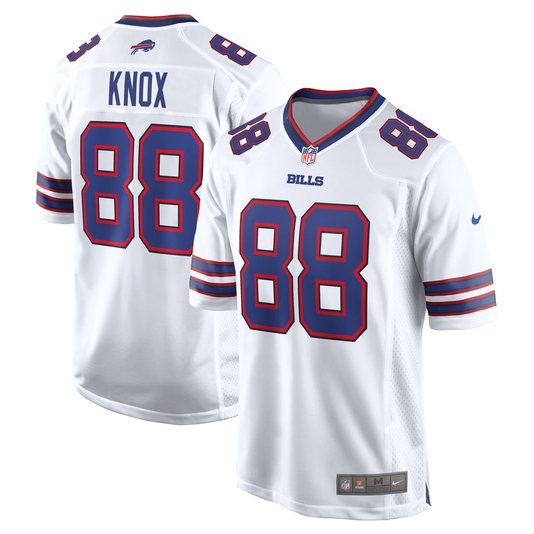 Dawson Knox Buffalo Bills Nike Away Game Player Jersey - White Official NFL Team Apparel Football Fan Gear