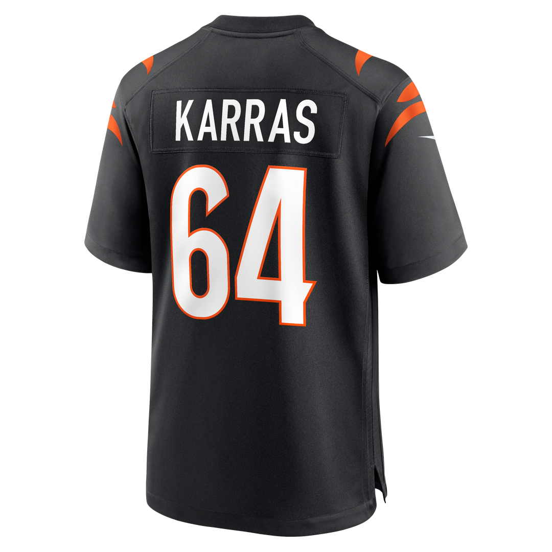Ted Karras Cincinnati Bengals Nike Game Player Jersey - Black Official NFL Team Apparel Football Fan Gear