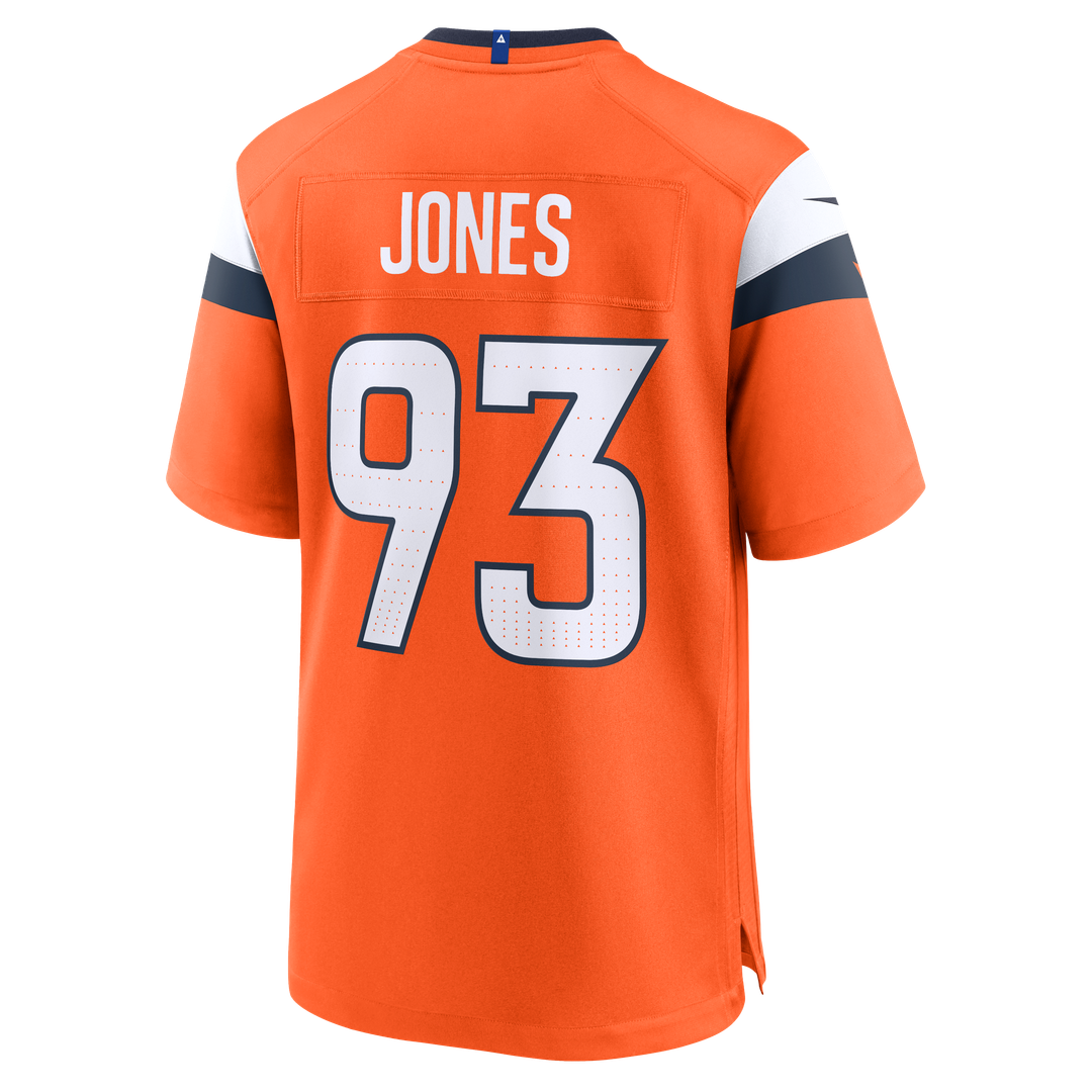 D.J. Jones Denver Broncos Nike Team Game Jersey - Orange Official NFL Team Apparel Football Fan Gear