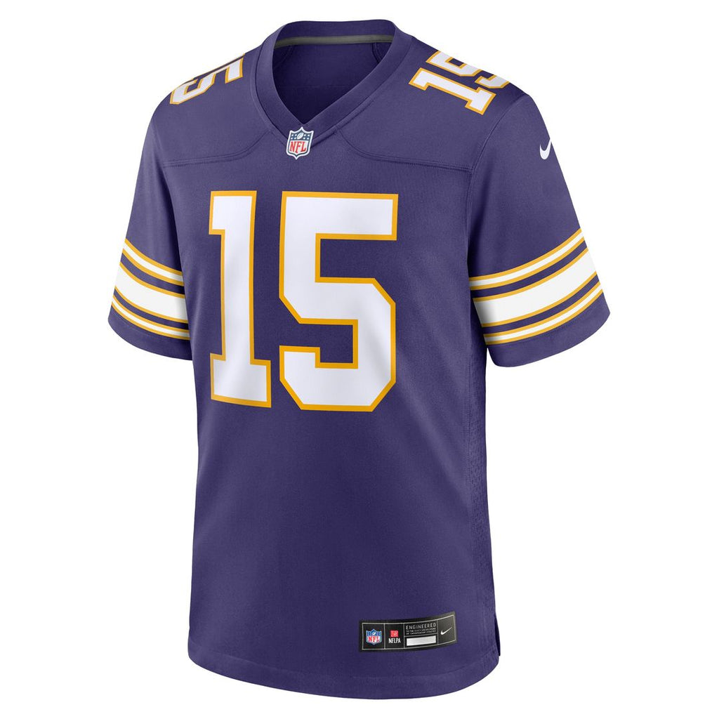 Dallas Turner Minnesota Vikings Nike Alternate Game Jersey - Purple Official NFL Team Apparel Football Fan Gear