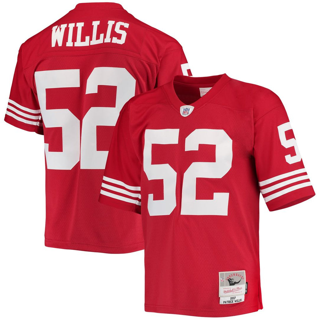 Patrick Willis San Francisco 49ers Mitchell & Ness Legacy Replica Jersey - Scarlet Official NFL Team Apparel Football Fan Gear