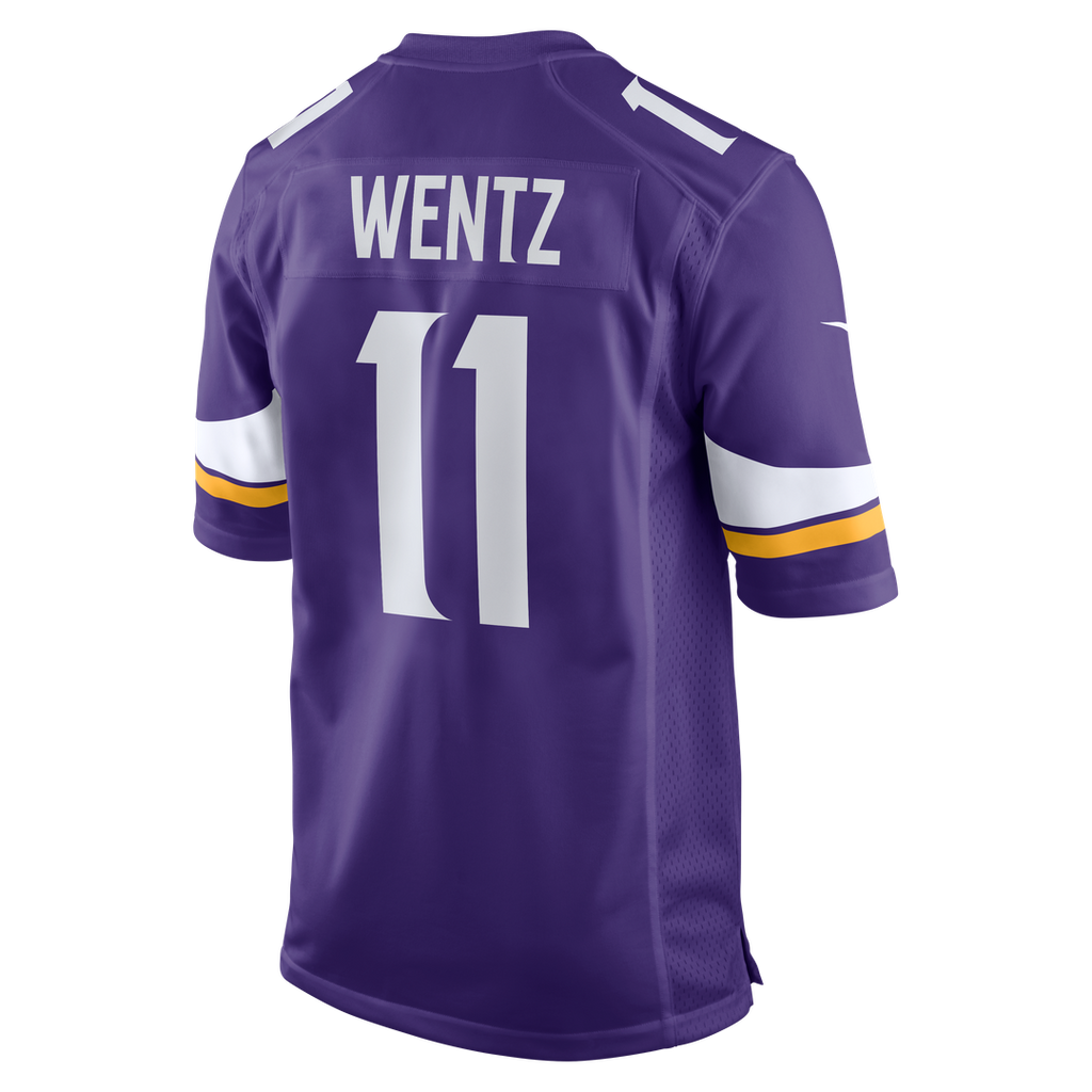 Carson Wentz Minnesota Vikings Nike Team Game Jersey - Purple Official NFL Team Apparel Football Fan Gear