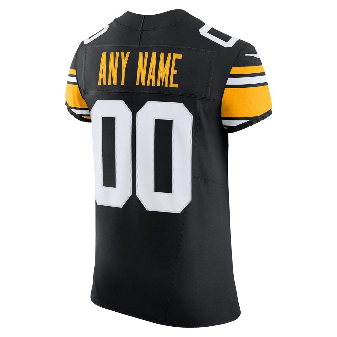 Pittsburgh Steelers Nike Vapor F.U.S.E. Elite Custom Jersey - Black Official NFL Team Apparel Football Fan Gear