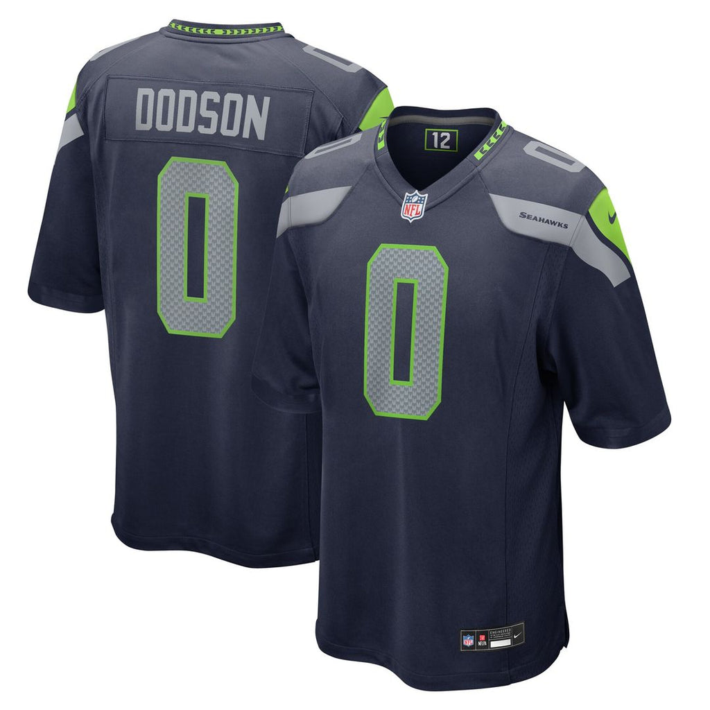 Tyrel Dodson Seattle Seahawks Nike Game Jersey - College Navy Official NFL Team Apparel Football Fan Gear