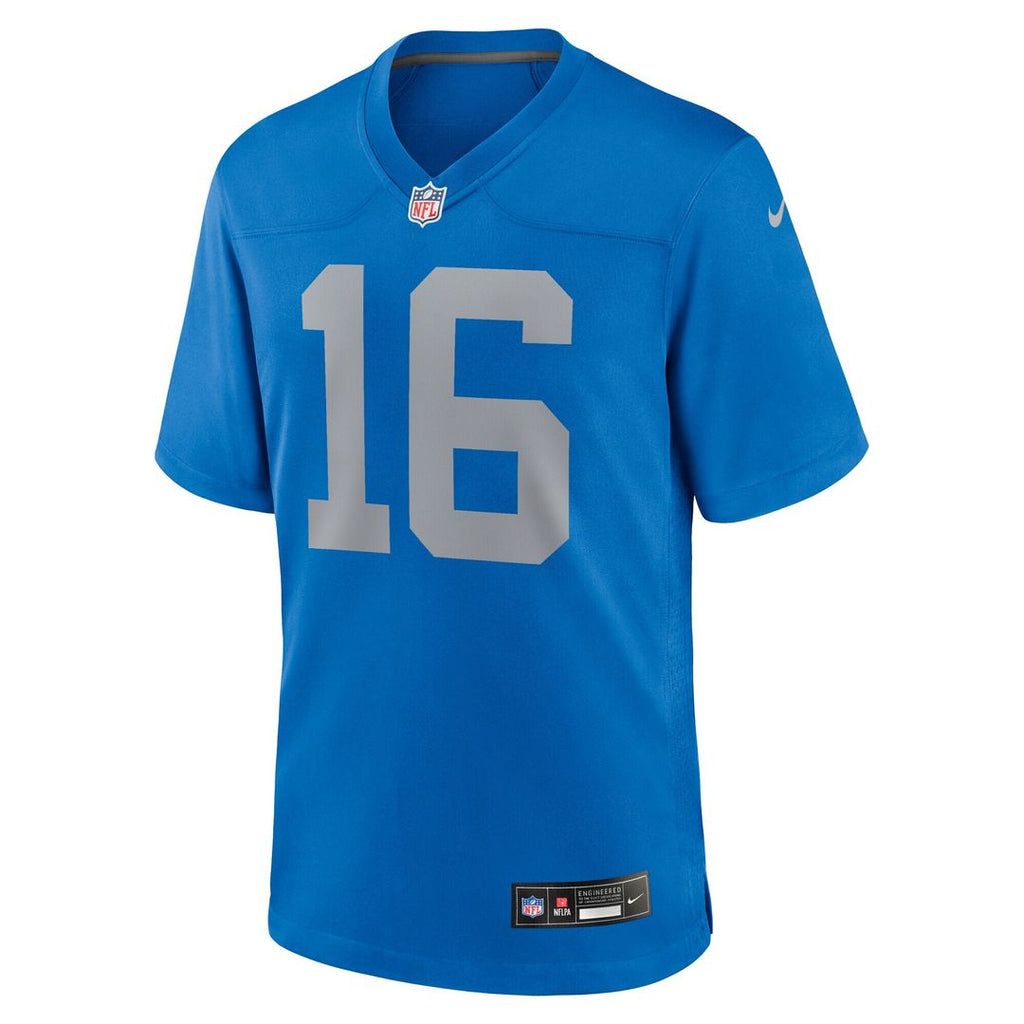 Jared Goff Detroit Lions Nike Alternate Game Jersey - Blue Official NFL Team Apparel Football Fan Gear