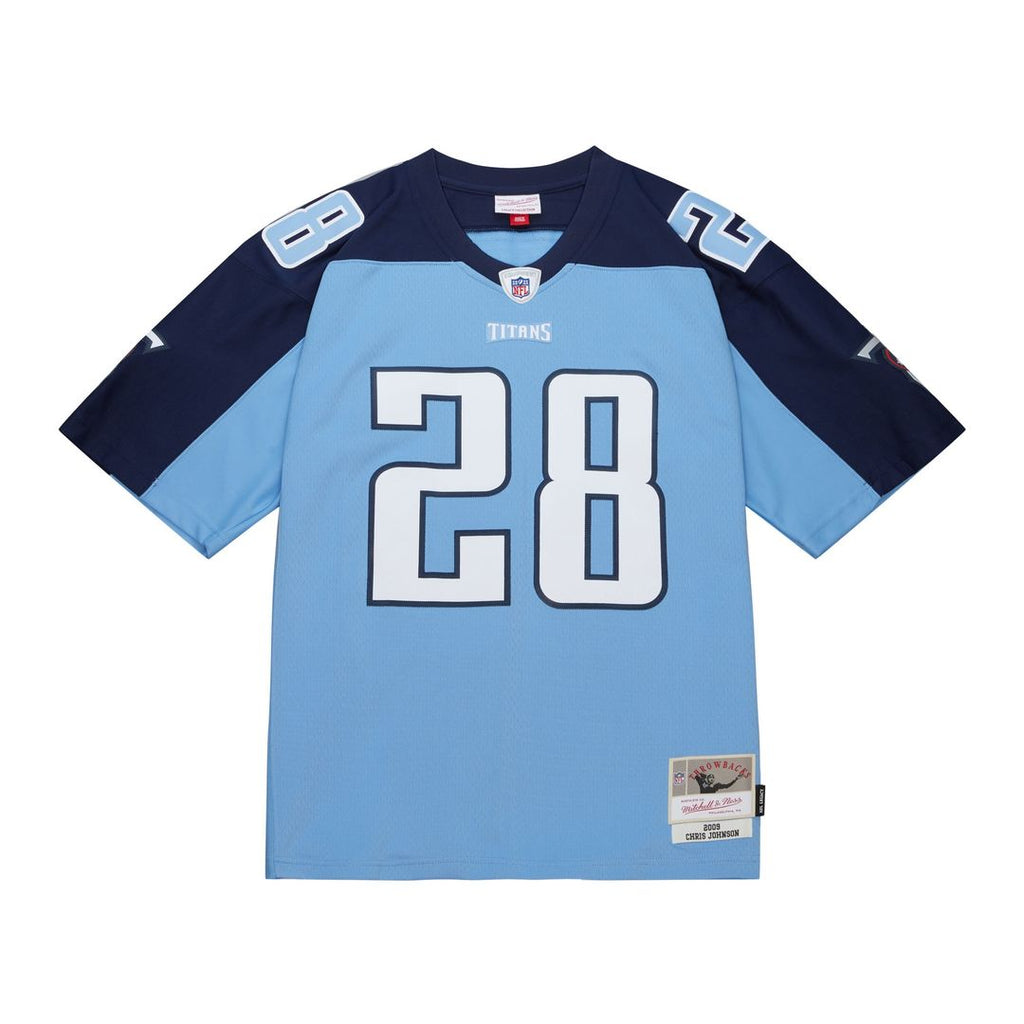 Chris Johnson Tennessee Titans Mitchell & Ness Legacy Replica Jersey - Light Blue Official NFL Team Apparel Football Fan Gear