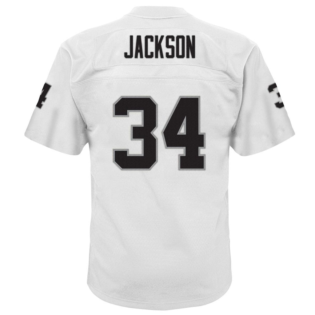 Bo Jackson Las Vegas Raiders Mitchell & Ness Youth 1988 Retired Player Legacy Jersey - White Official NFL Team Apparel Football Fan Gear