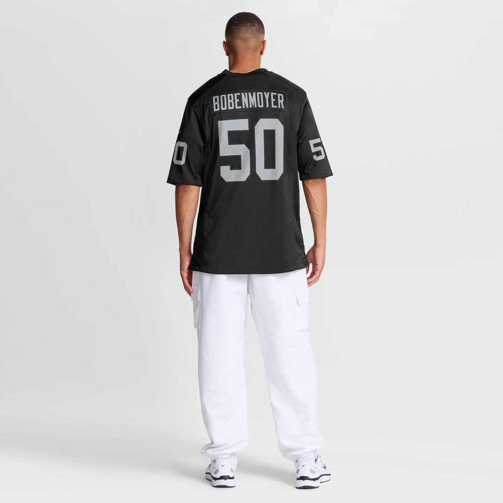 Jacob Bobenmoyer Las Vegas Raiders Nike Game Player Jersey - Black Official NFL Team Apparel Football Fan Gear
