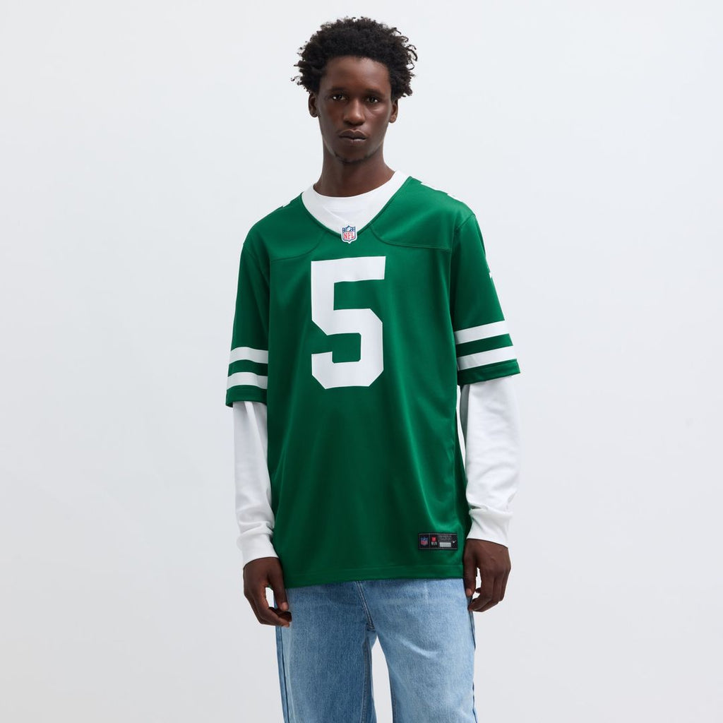 Garrett Wilson New York Jets Nike Game Jersey - Legacy White Official NFL Team Apparel Football Fan Gear