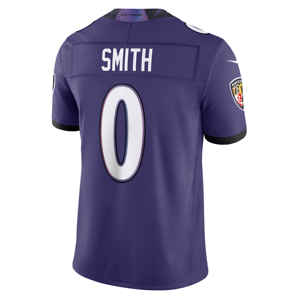 Roquan Smith Baltimore Ravens Nike Vapor F.U.S.E. Stitched Limited Jersey - Purple Official NFL Team Apparel Football Fan Gear