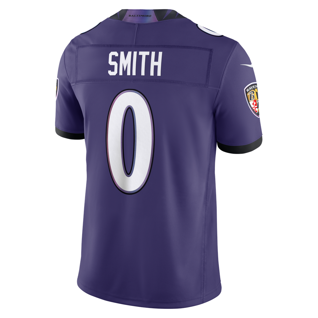Roquan Smith Baltimore Ravens Nike Vapor F.U.S.E. Stitched Limited Jersey - Purple Official NFL Team Apparel Football Fan Gear