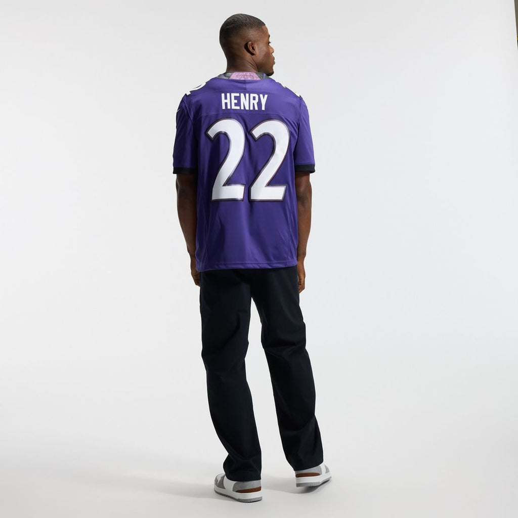 Derrick Henry Baltimore Ravens Nike Vapor F.U.S.E. Stitched Limited Jersey - White Official NFL Team Apparel Football Fan Gear