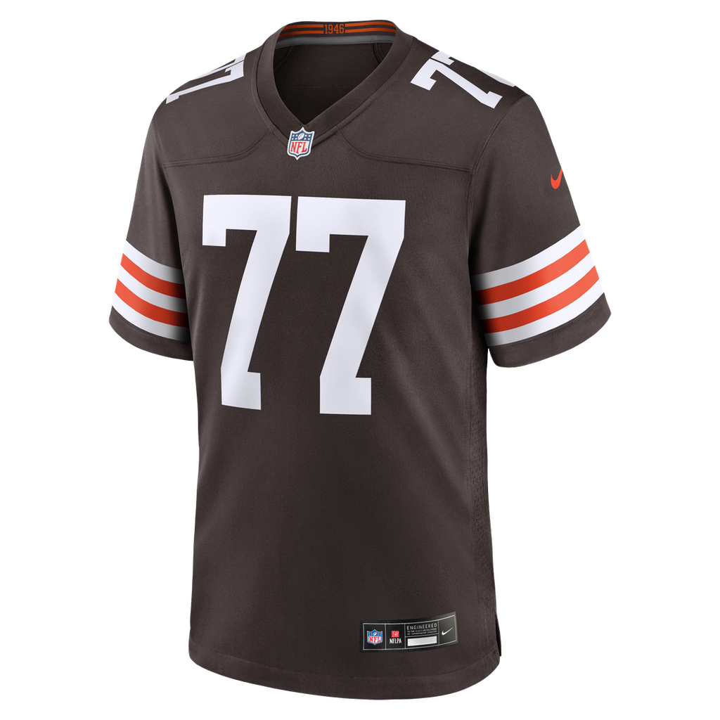 Zion Johnson Cleveland Browns Nike Team Game Jersey - Brown Official NFL Team Apparel Football Fan Gear