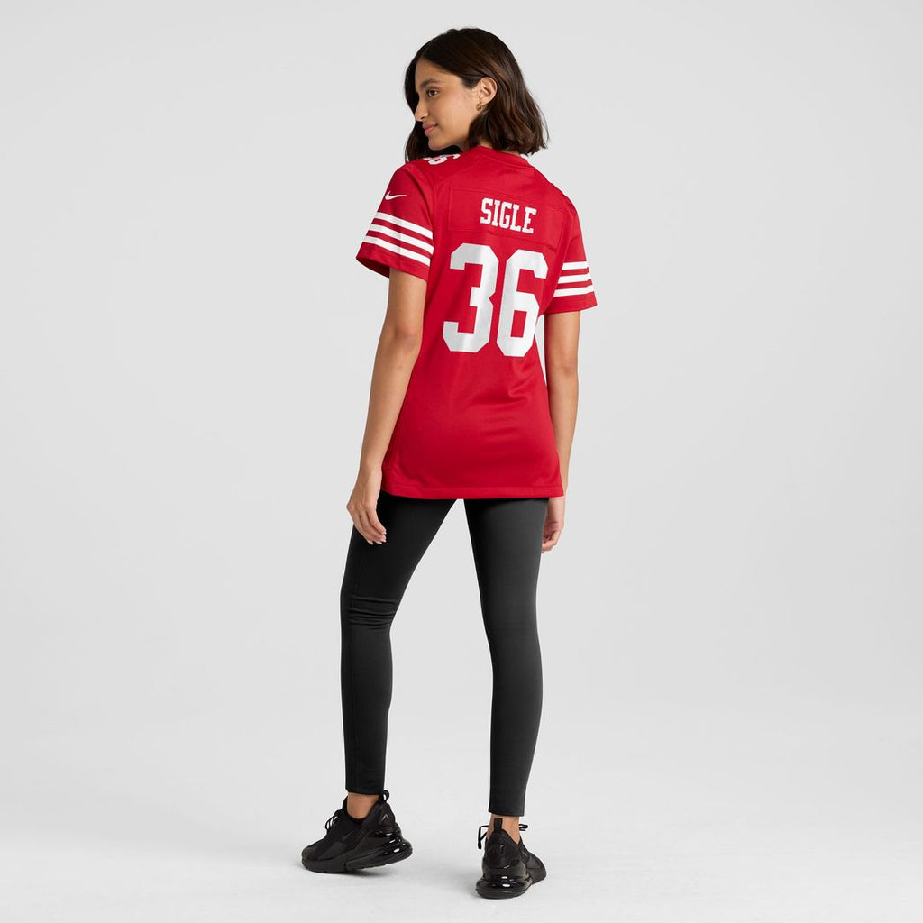 Marques Sigle San Francisco 49ers Nike Women's Team Game Jersey - Scarlet Official NFL Team Apparel Football Fan Gear