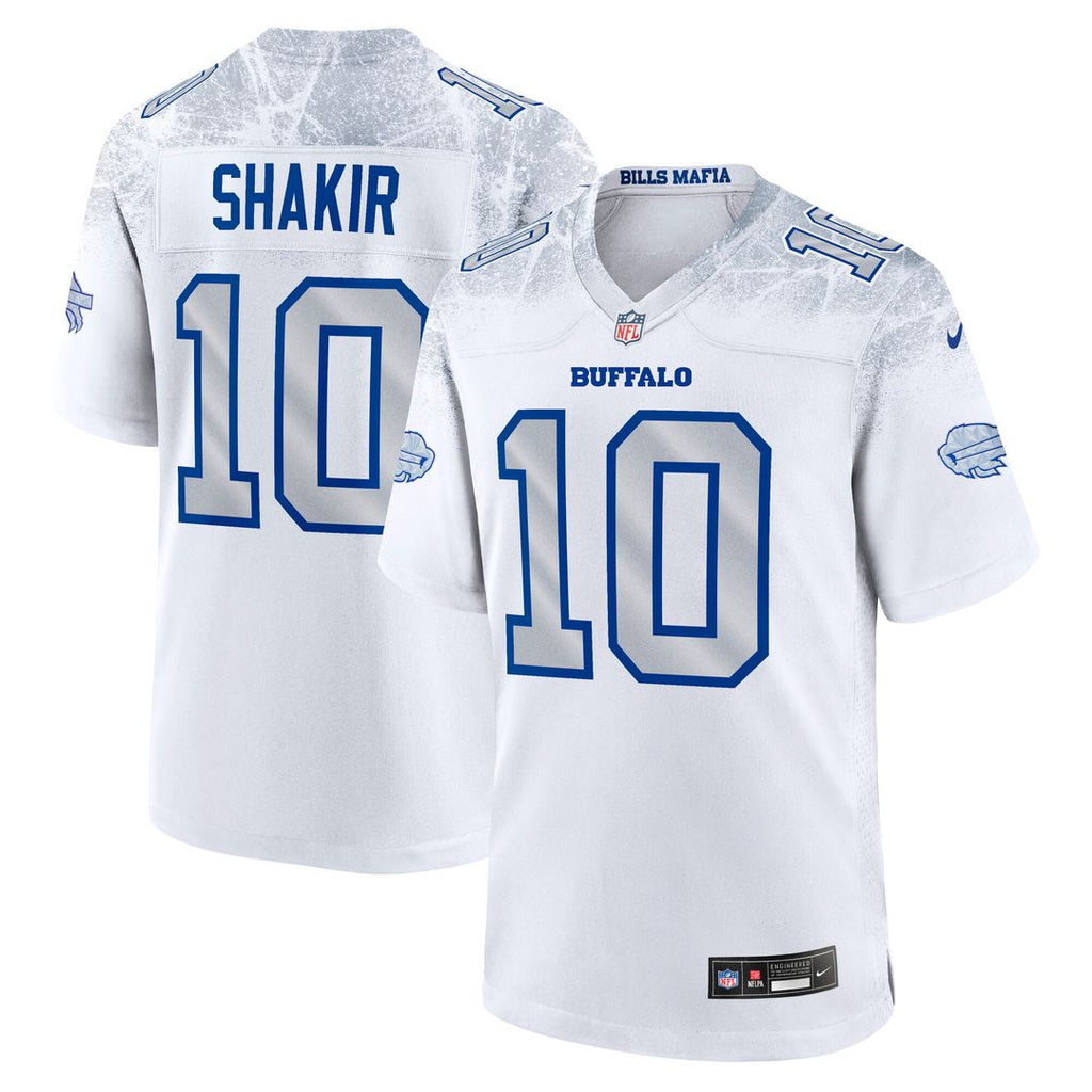 Khalil Shakir Buffalo Bills Nike 2025 Rivalries Collection Game Jersey - White Official NFL Team Apparel Football Fan Gear