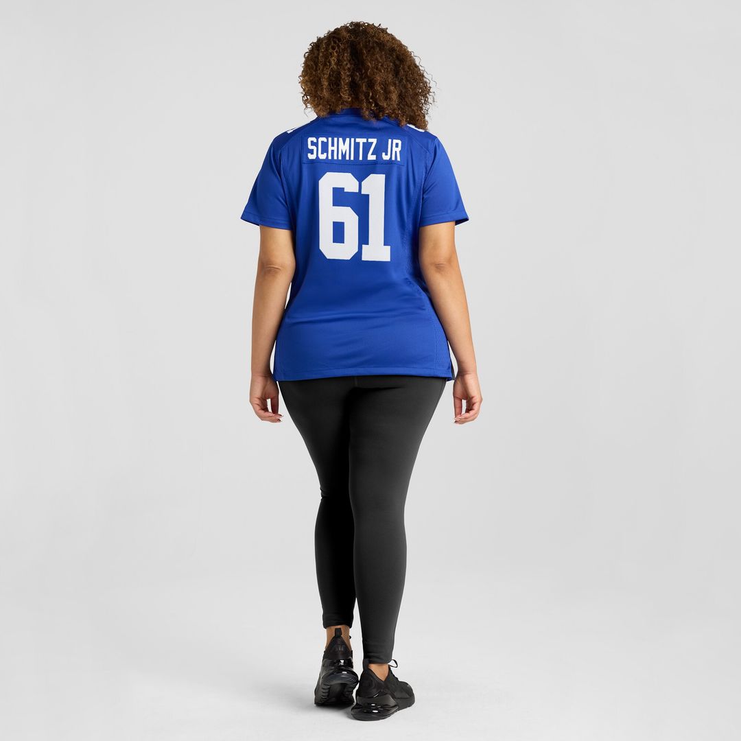 John Michael Schmitz Jr. New York Giants Nike Women's Game Jersey - Royal Official NFL Team Apparel Football Fan Gear