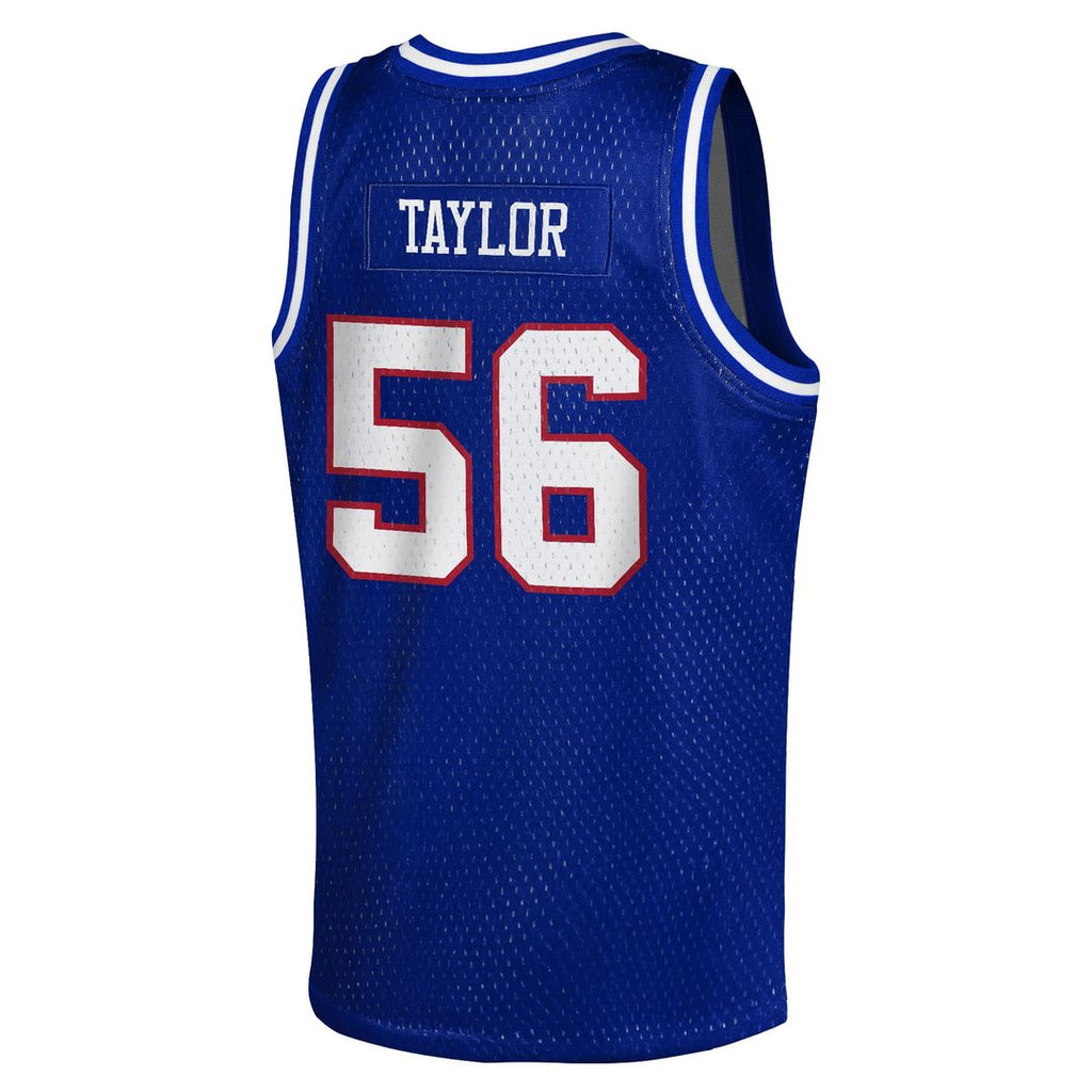 Lawrence Taylor New York Giants Mitchell & Ness Youth Retired Player NFL Basketball Fashion Jersey - Royal Official NFL Team Apparel Football Fan Gear