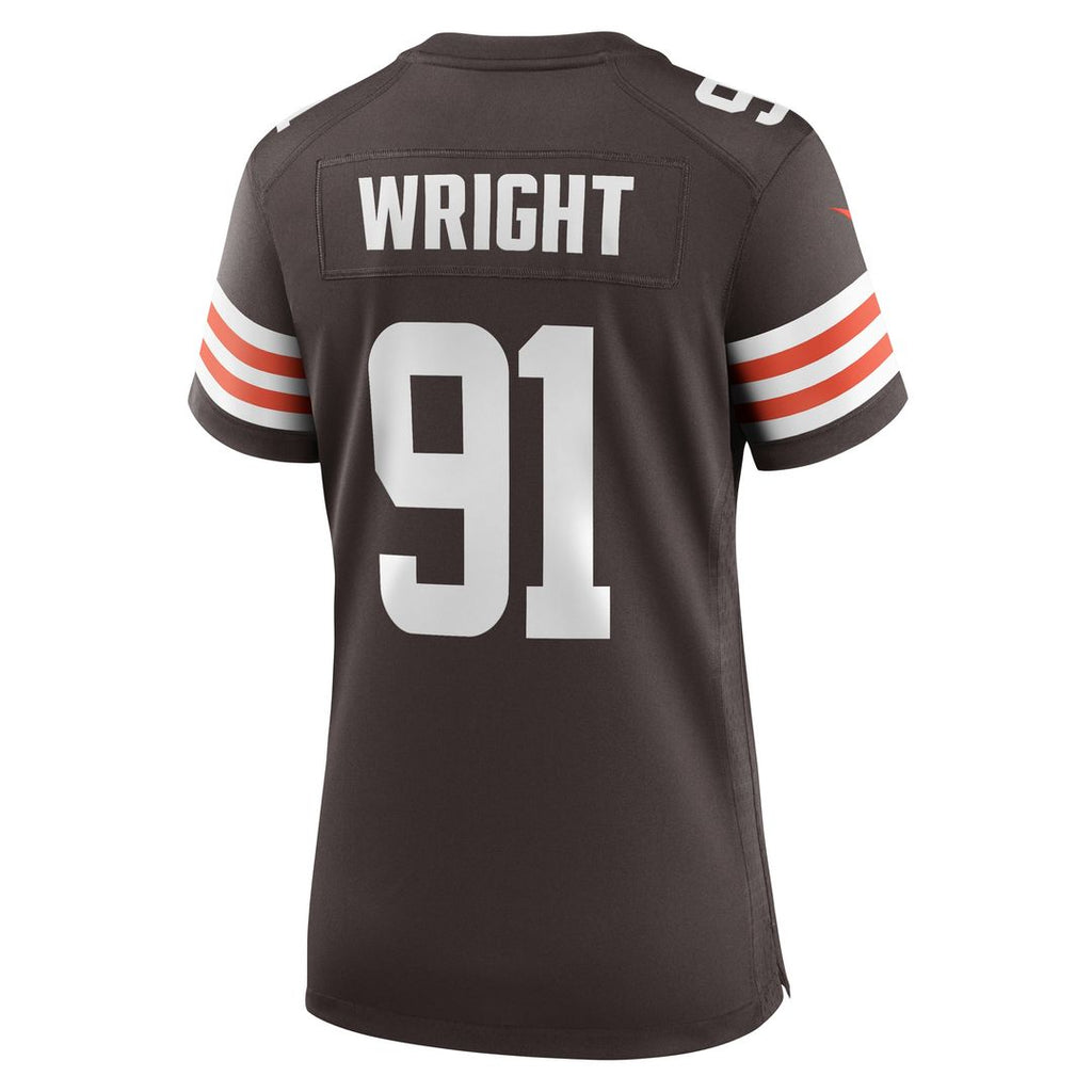 Alex Wright Cleveland Browns Nike Women's Team Game Jersey - Brown Official NFL Team Apparel Football Fan Gear