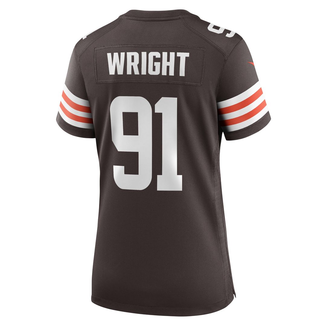 Alex Wright Cleveland Browns Nike Women's Team Game Jersey - Brown Official NFL Team Apparel Football Fan Gear
