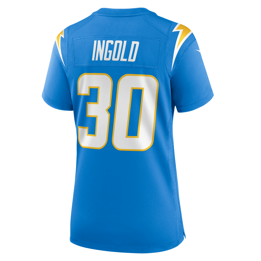 Alec Ingold Los Angeles Chargers Nike Women's Team Game Jersey - Powder Blue Official NFL Team Apparel Football Fan Gear