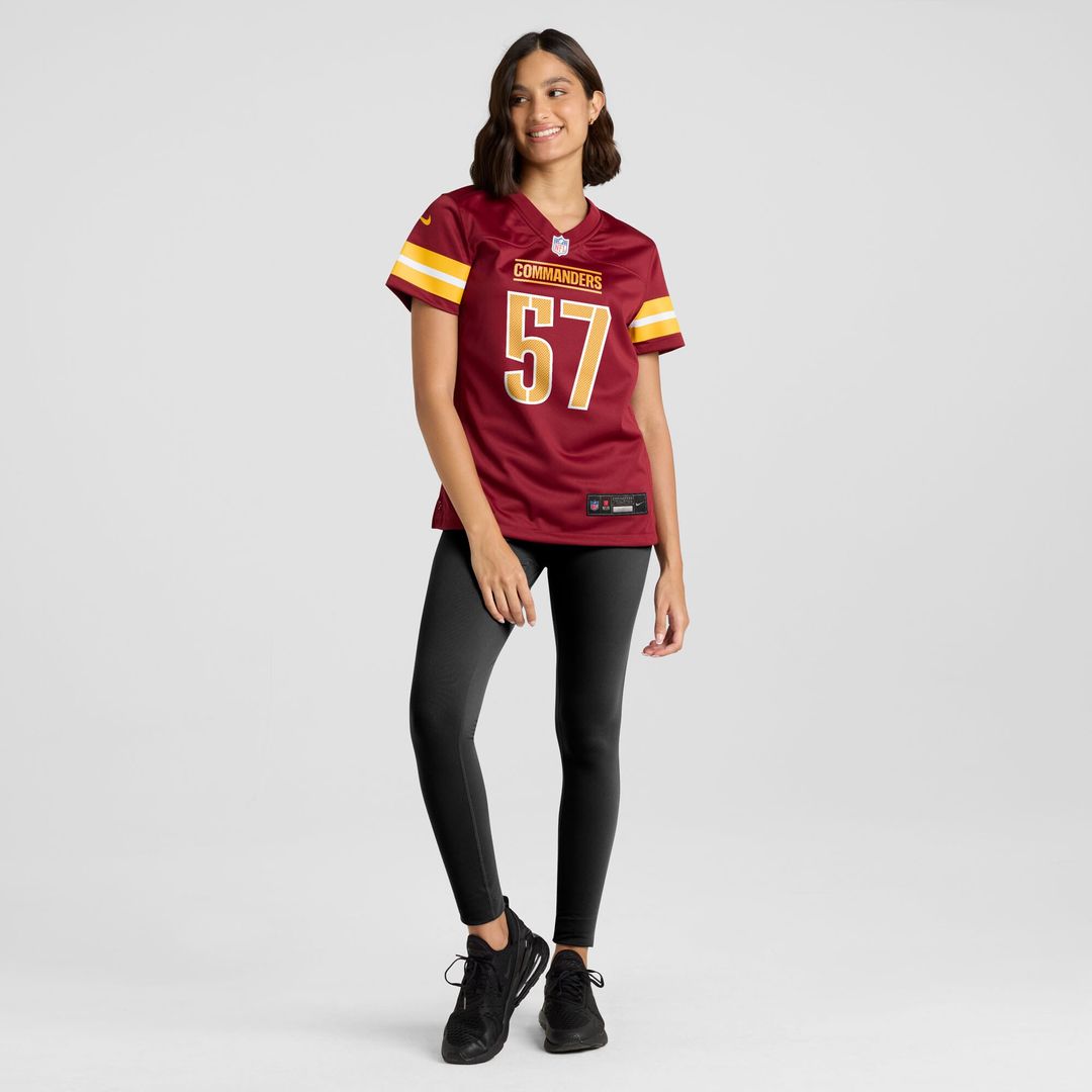 Nick Bellore Washington Commanders Nike Women's Team Game Jersey - Burgundy Official NFL Team Apparel Football Fan Gear