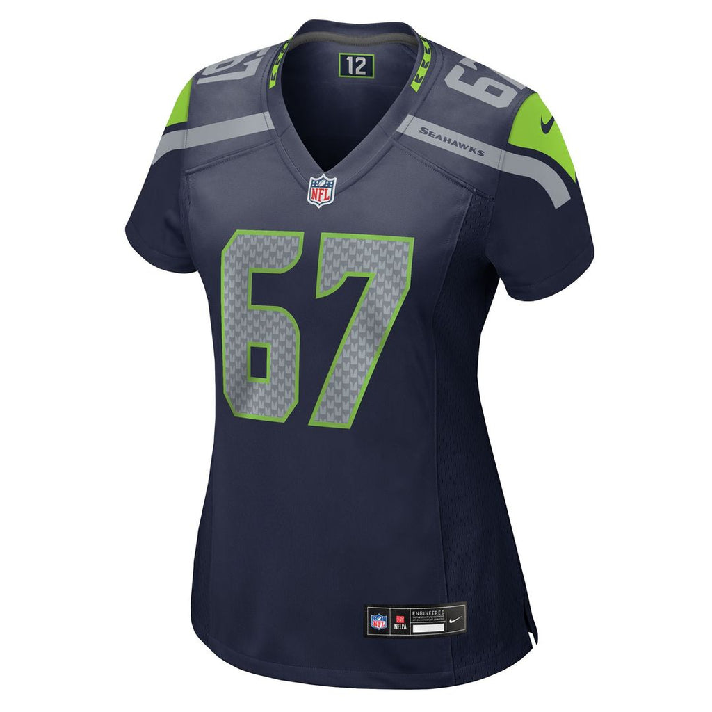 Charles Cross Seattle Seahawks Nike Women's Team Game Jersey - College Navy Official NFL Team Apparel Football Fan Gear
