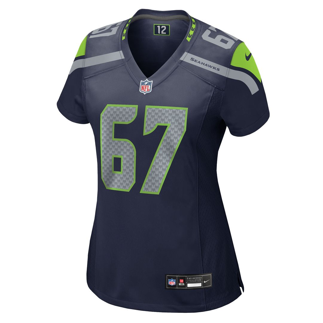 Charles Cross Seattle Seahawks Nike Women's Team Game Jersey - College Navy Official NFL Team Apparel Football Fan Gear