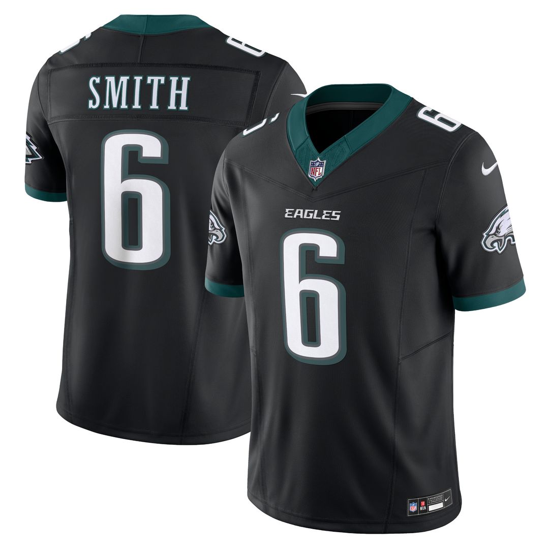 DeVonta Smith Philadelphia Eagles Nike Alternate Vapor F.U.S.E. Limited Jersey - Black Official NFL Team Apparel Football Fan Gear