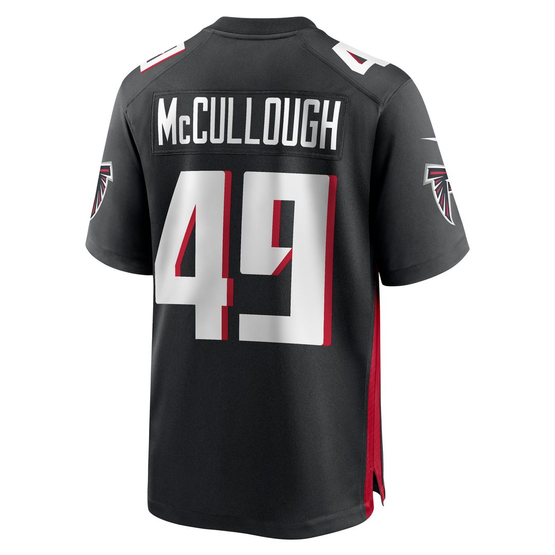 Liam McCullough Atlanta Falcons Nike Team Game Jersey - Black Official NFL Team Apparel Football Fan Gear