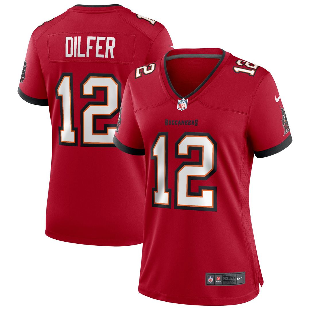 Trent Dilfer Tampa Bay Buccaneers Nike Women's Game Retired Player Jersey - Red Official NFL Team Apparel Football Fan Gear