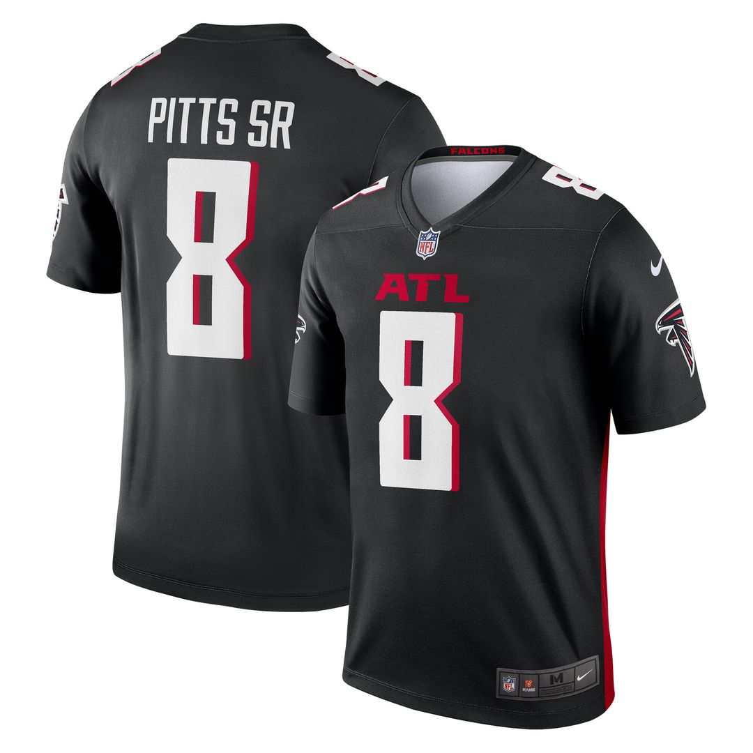 Kyle Pitts Sr. Atlanta Falcons Nike Legend Player Performance Top - Black NFL Fan Gear Popular Style