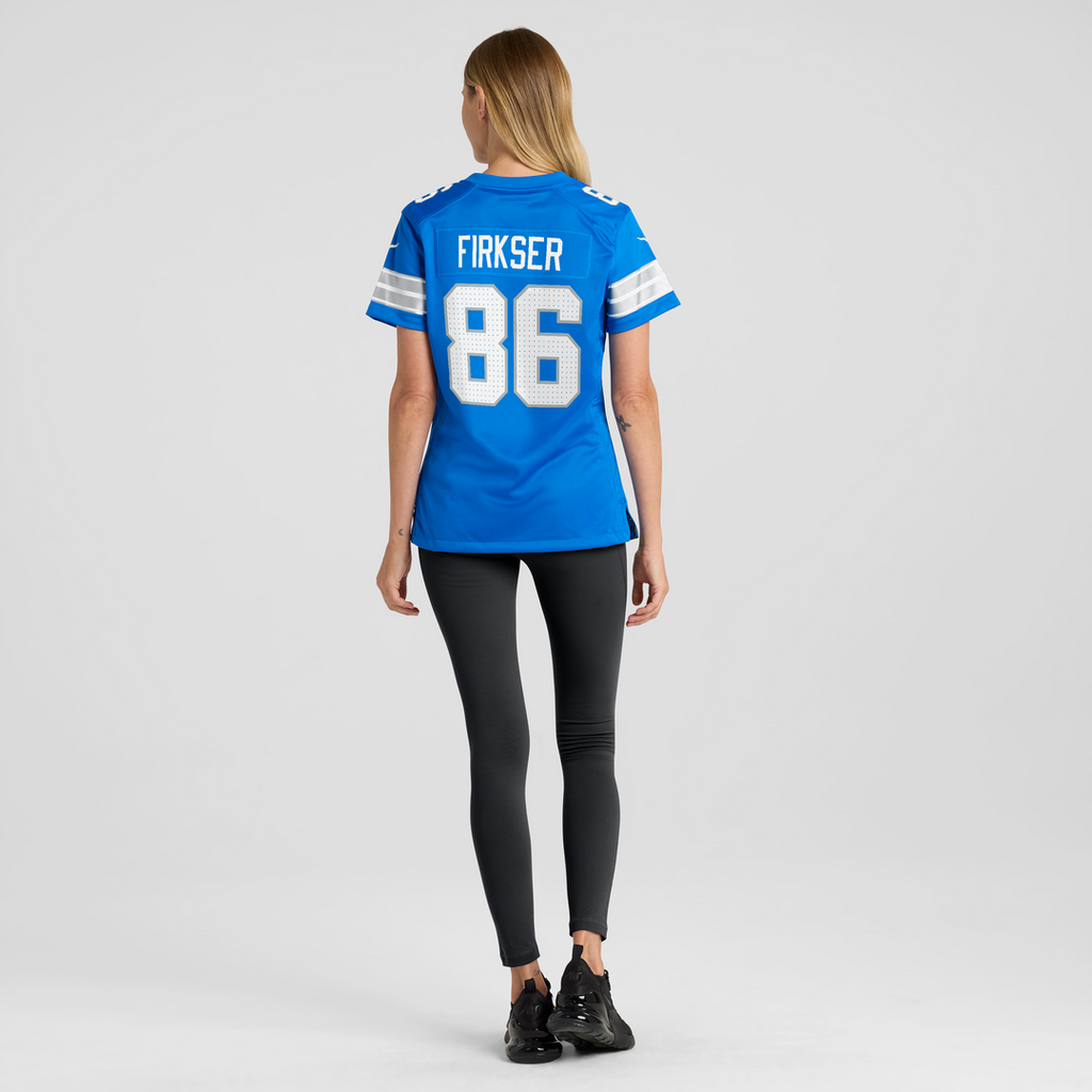 Anthony Firkser Detroit Lions Nike Women's Team Game Jersey - Blue Official NFL Team Apparel Football Fan Gear