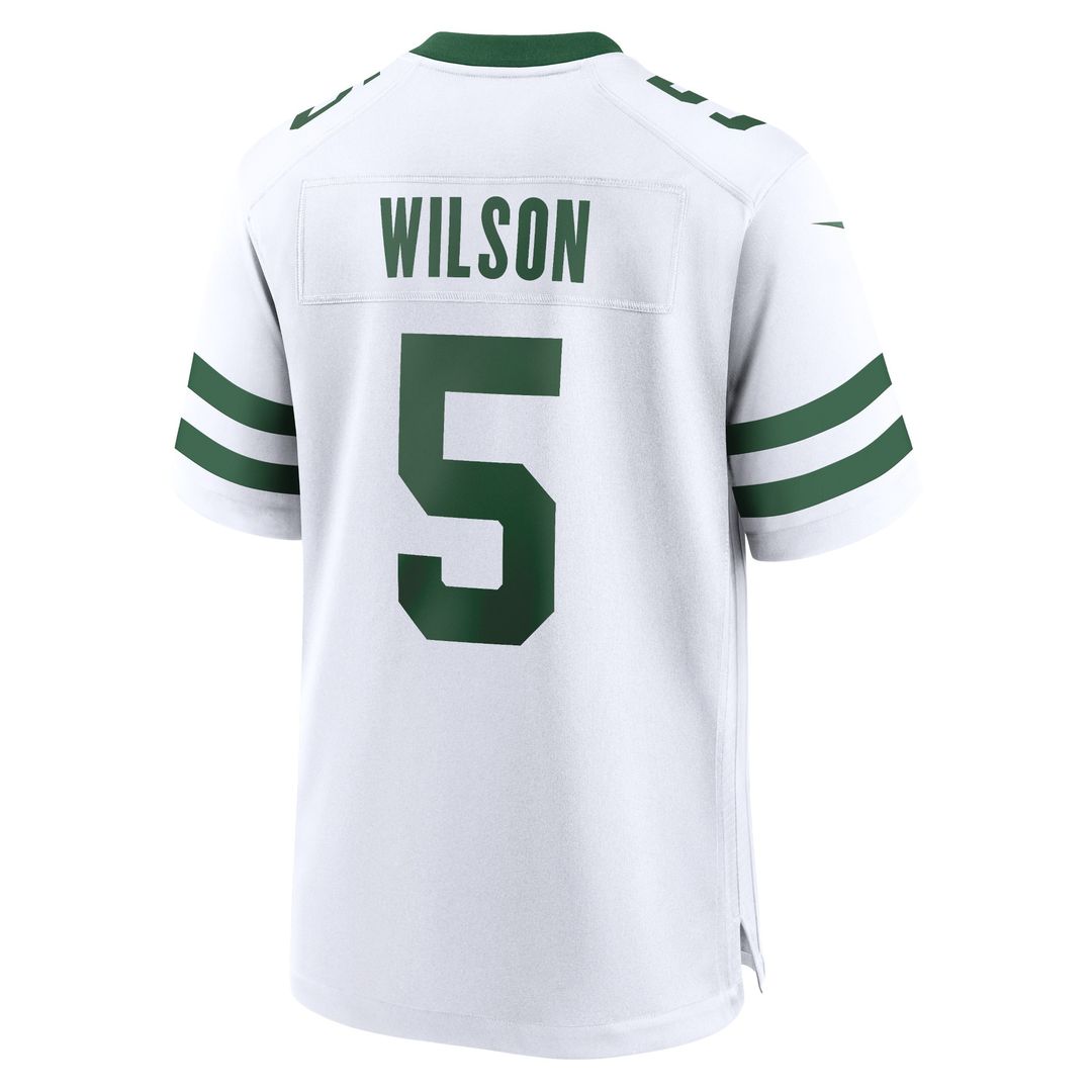 Garrett Wilson New York Jets Nike Game Jersey - Legacy White Official NFL Team Apparel Football Fan Gear