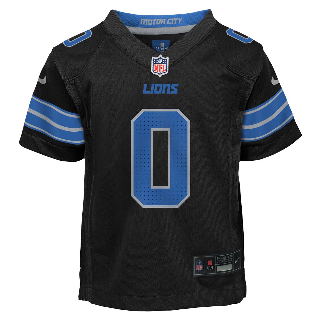 Jahmyr Gibbs Detroit Lions Nike Toddler Alternate Game Jersey - Black Official NFL Team Apparel Football Fan Gear