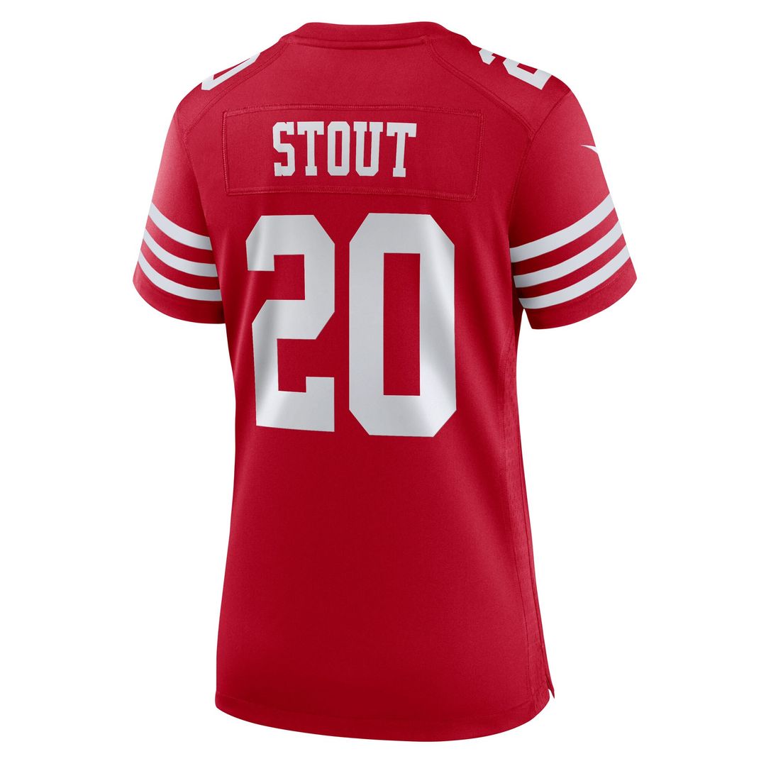 Upton Stout San Francisco 49ers Nike Women's Team Game Jersey - Scarlet Official NFL Team Apparel Football Fan Gear
