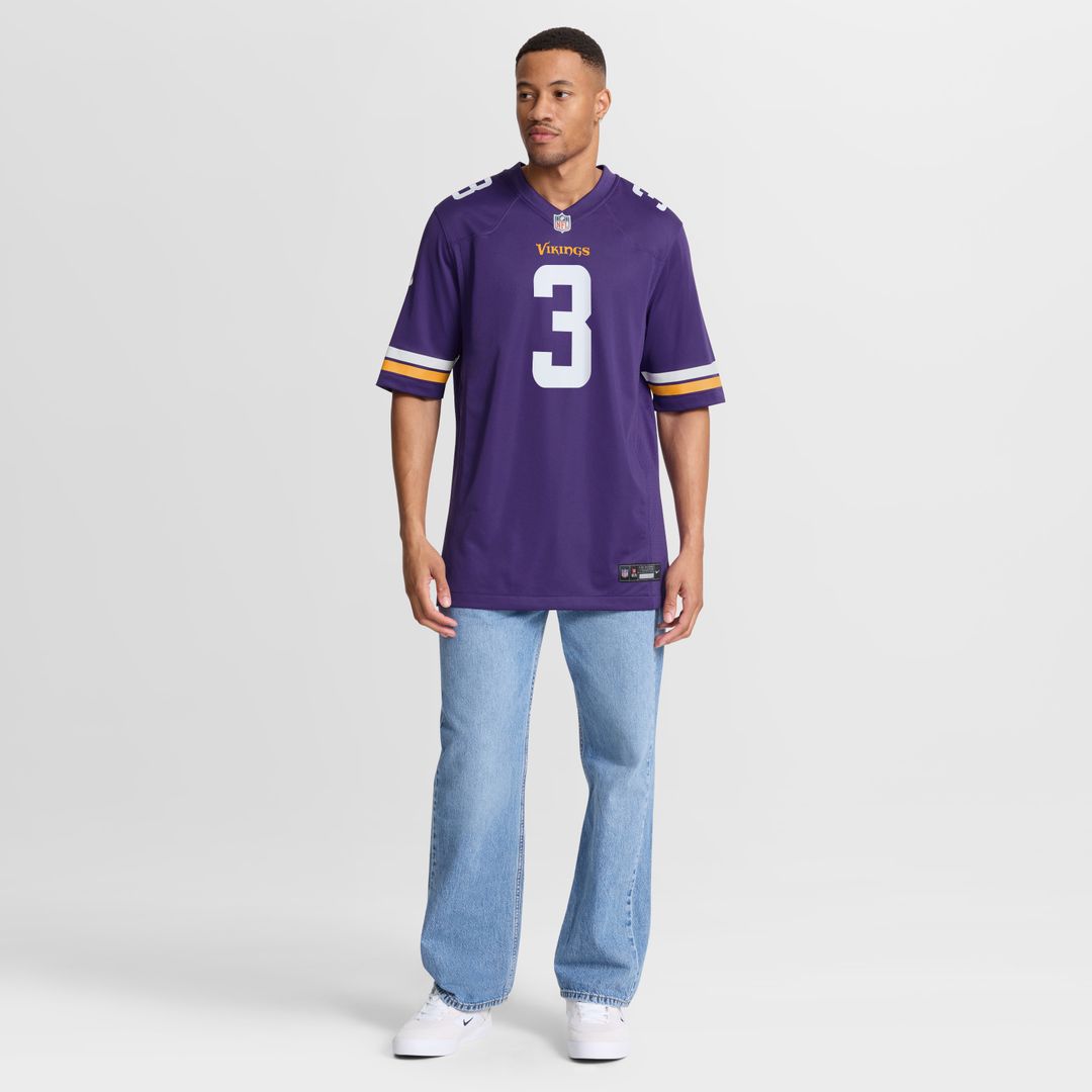 Jordan Addison Minnesota Vikings Nike Alternate Game Player Jersey - White Official NFL Team Apparel Football Fan Gear