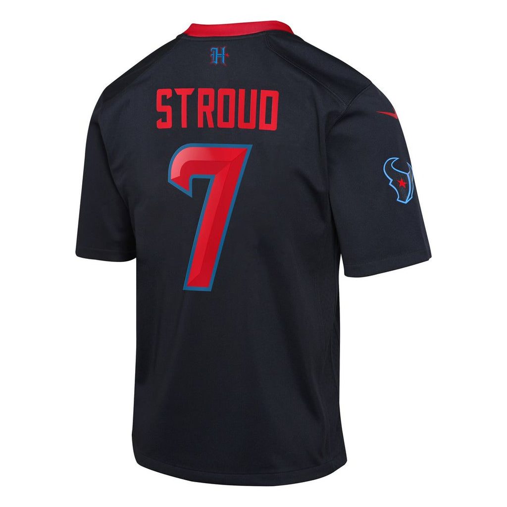 C.J. Stroud Houston Texans Nike Youth Game Jersey - Navy Official NFL Team Apparel Football Fan Gear