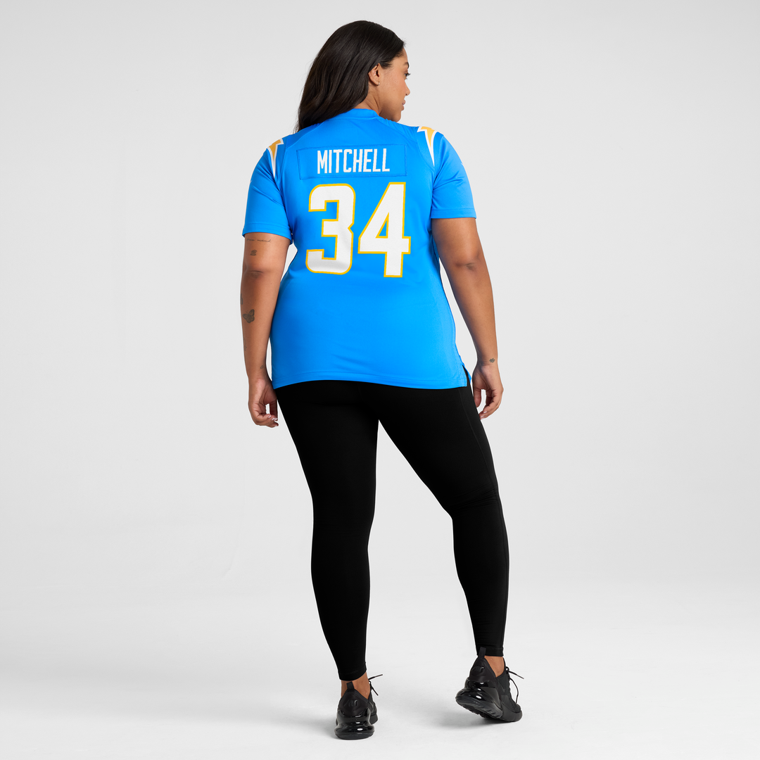 Keaton Mitchell Los Angeles Chargers Nike Women's Team Game Jersey - Powder Blue Official NFL Team Apparel Football Fan Gear