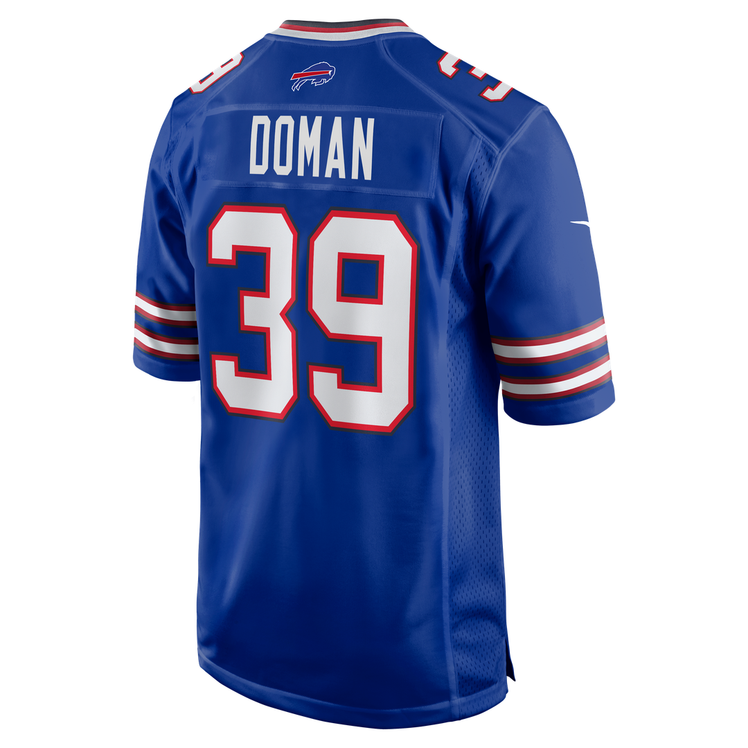 Tommy Doman Buffalo Bills Nike Team Game Jersey - Royal Official NFL Team Apparel Football Fan Gear