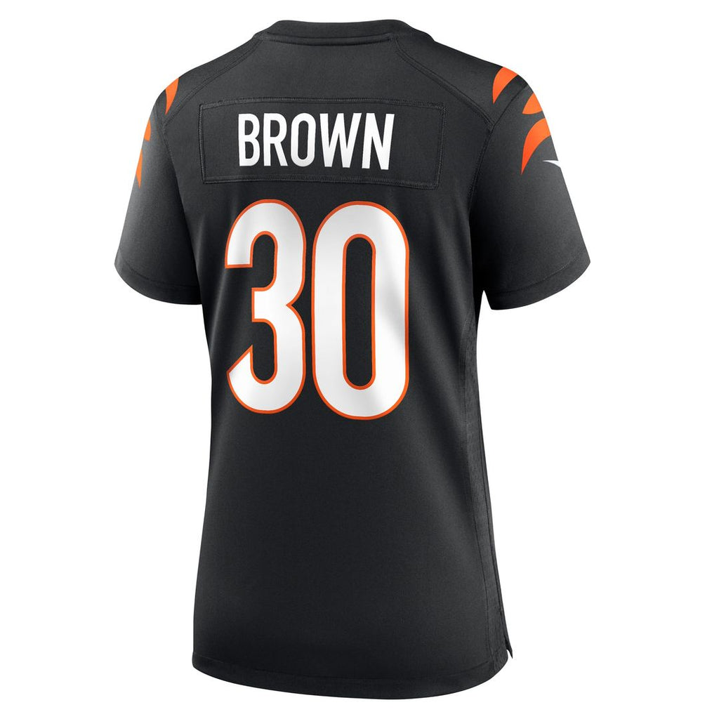 Chase Brown Cincinnati Bengals Nike Women's Team Game Jersey - Black Official NFL Team Apparel Football Fan Gear