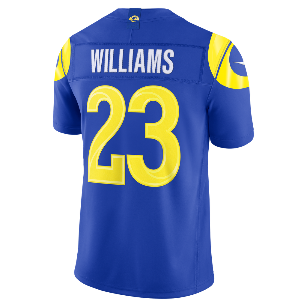 Kyren Williams Los Angeles Rams Nike Vapor F.U.S.E. Stitched Limited Jersey - Royal Official NFL Team Apparel Football Fan Gear