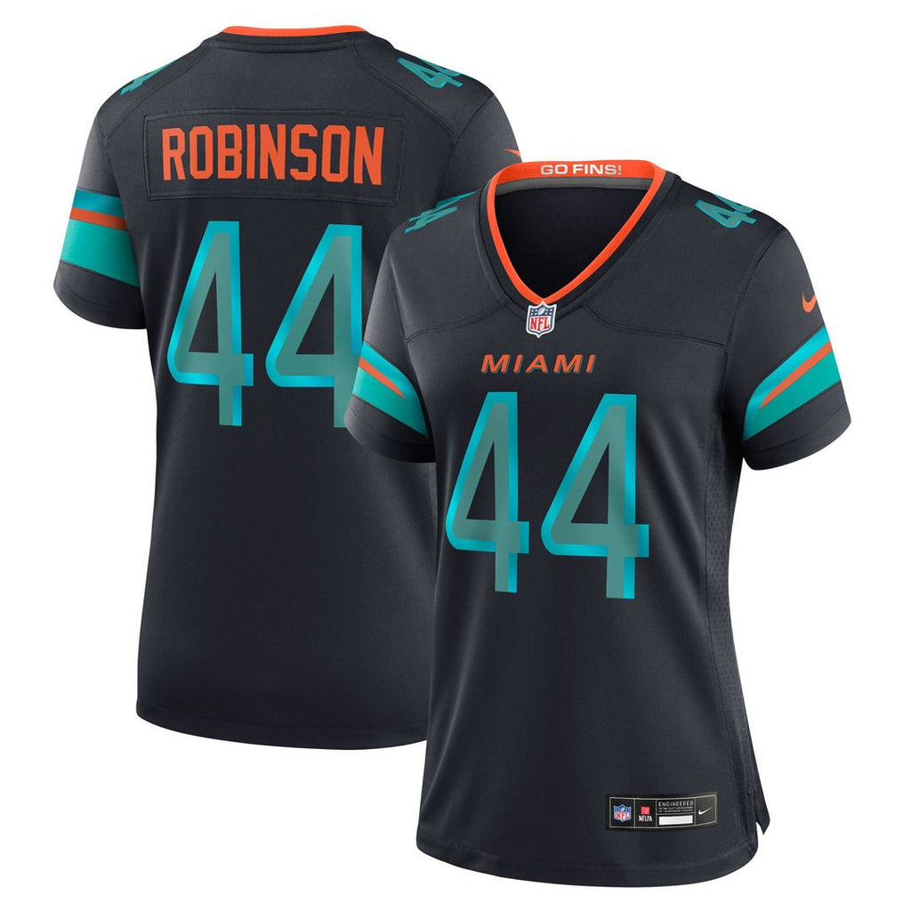 Chop Robinson Miami Dolphins Nike Women's 2025 Rivalries Collection Game Jersey - Pitch Blue Official NFL Team Apparel Football Fan Gear