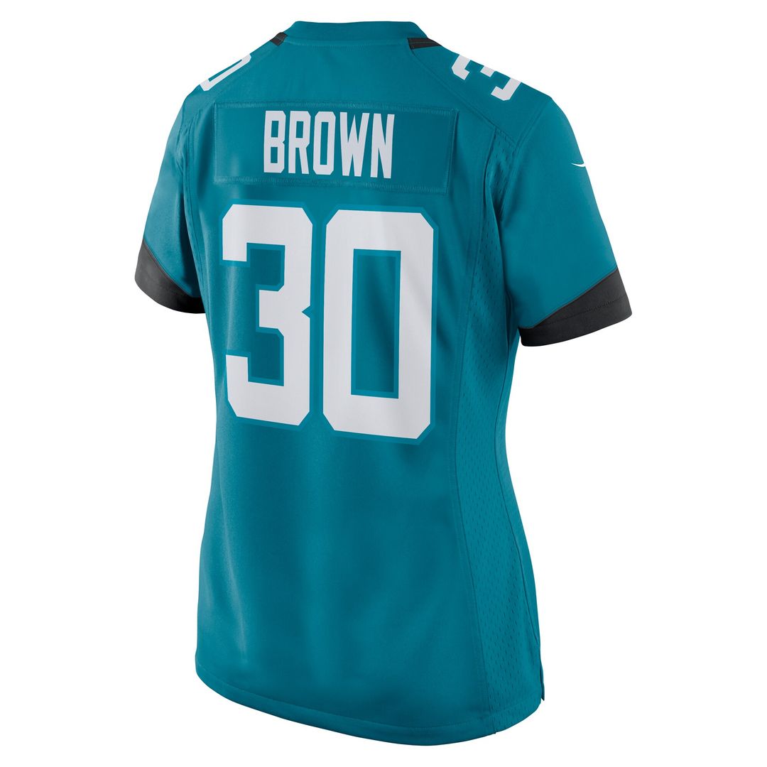 Montaric Brown Jacksonville Jaguars Nike Women's Game Player Jersey - Teal Official NFL Team Apparel Football Fan Gear