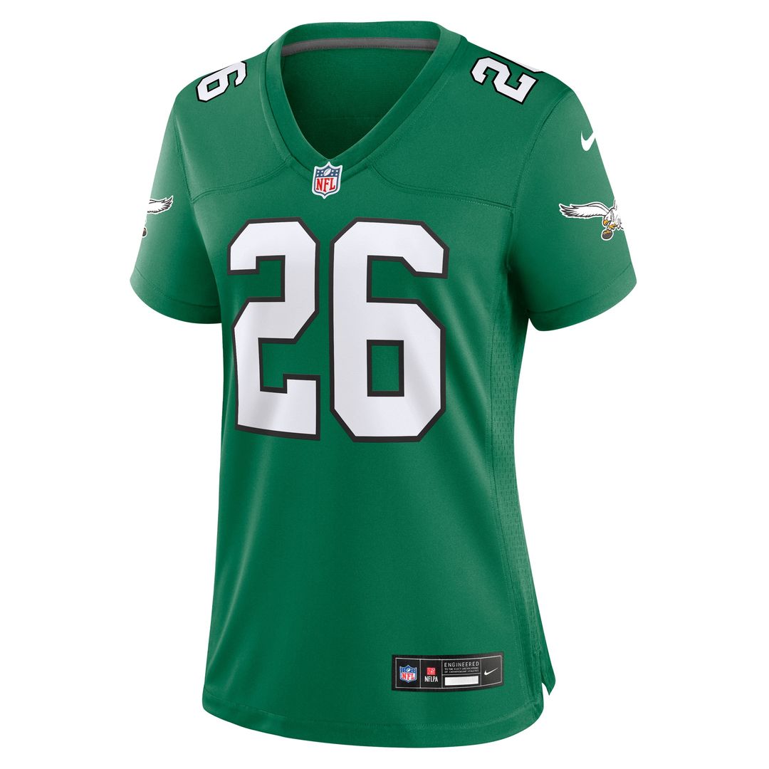 Saquon Barkley Philadelphia Eagles Nike Women's Alternate Game Jersey - Kelly Green Official NFL Team Apparel Football Fan Gear