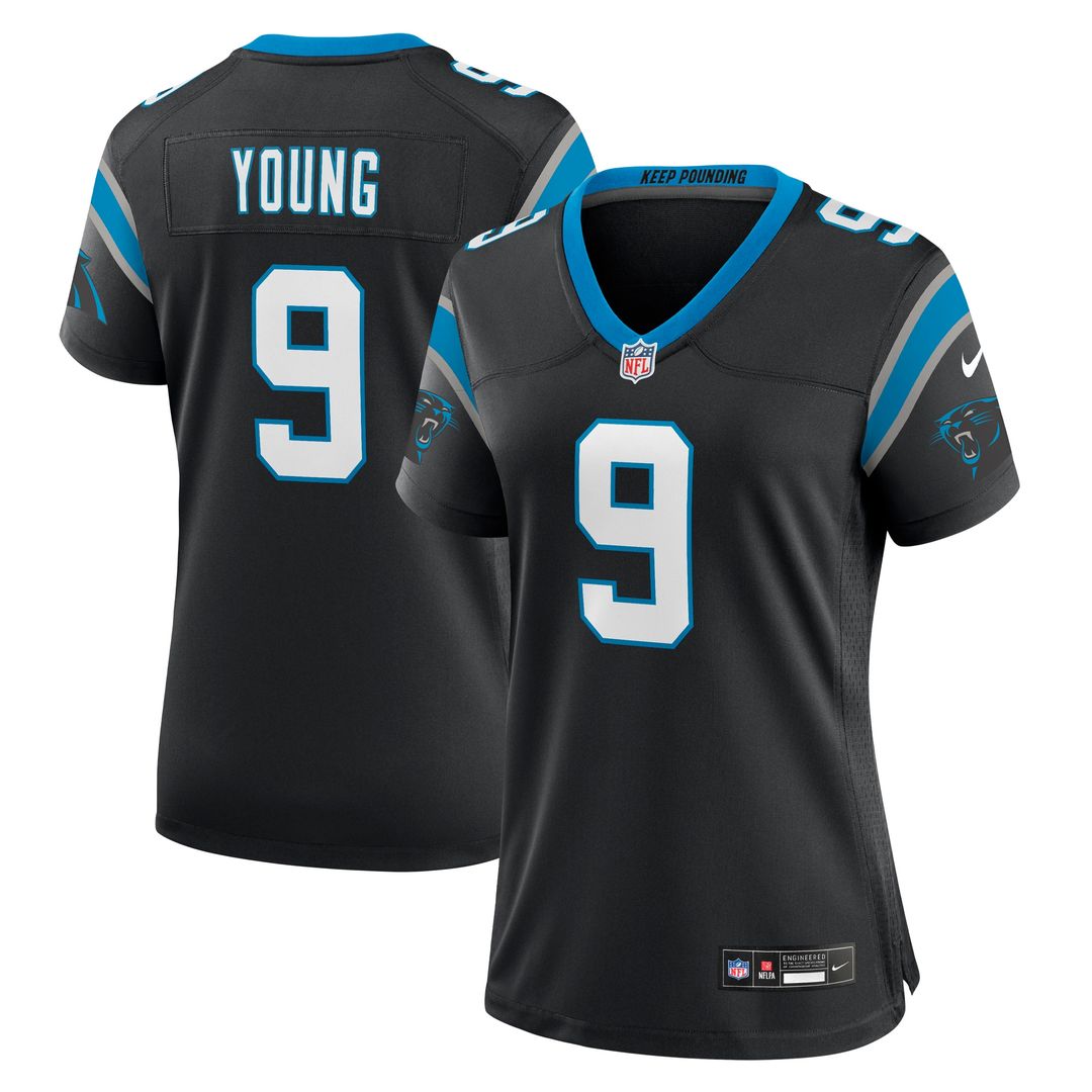 Bryce Young Carolina Panthers Nike Women's Team Game Jersey - Black Official NFL Team Apparel Football Fan Gear