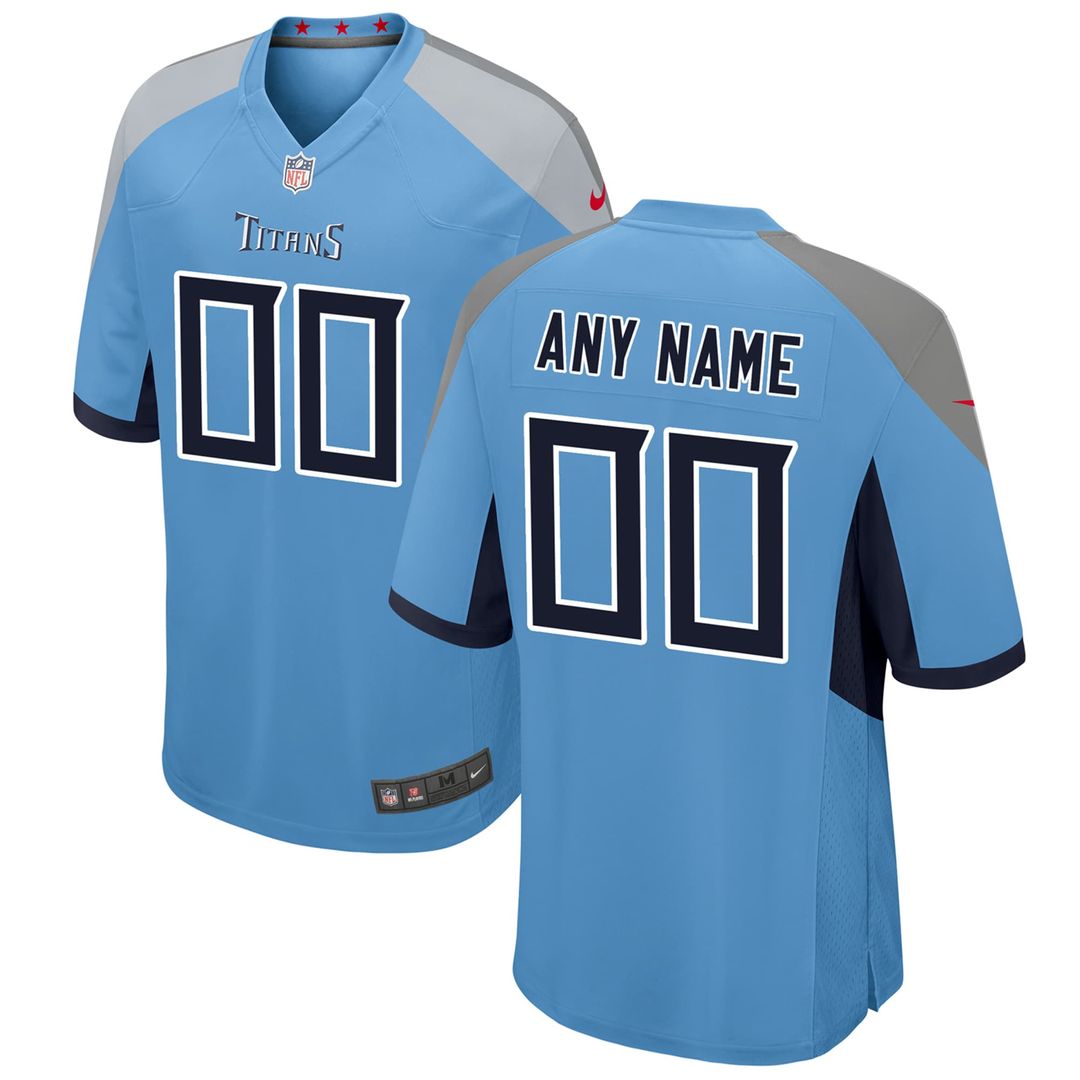Tennessee Titans Nike Youth Alternate Custom Game Jersey - Light Blue Official NFL Team Apparel Football Fan Gear